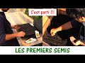 Les premiers semis de la saison  poivrons aubergines poireaux oignons