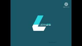 فاصل قناة ليبيا 25 بلون ابيض وازرق بموسيقى انتظرونا مصر 25