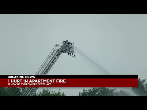 Westlake Firefighters Battle Apartment Fire 1 Taken To Hospital