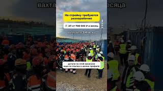 На стройку требуются разнорабочие #работа #россия #вахта #вакансии #работавроссии #стройка #ремонт