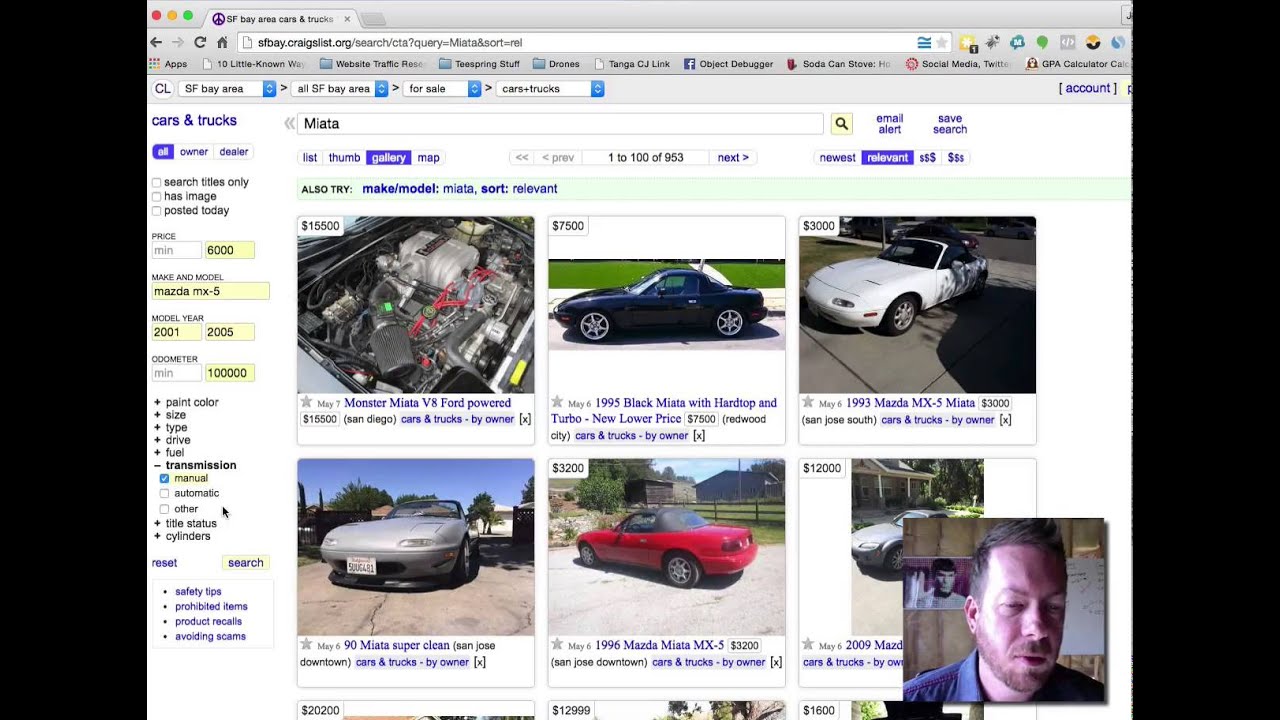 How to quickly search many Craigslist cities for free YouTube