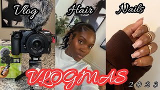 Vlogmas Day 3 : Winter  Maintence Vlog,  New Hair,  New Nails, &amp; Running Errands