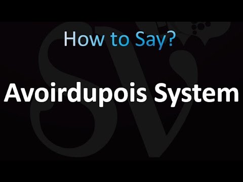 Videó: Mi az avoirdupois rendszer standard mértékegysége?
