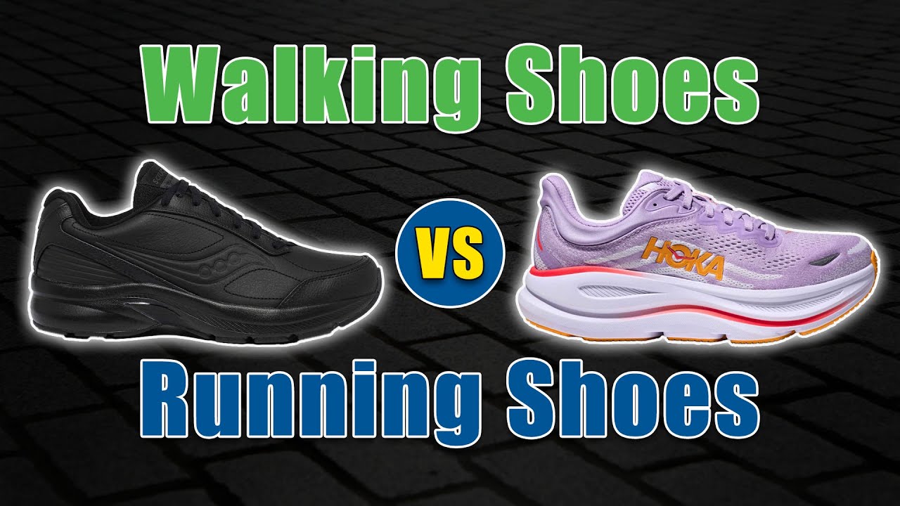 Key differences between walking shoes and running shoes