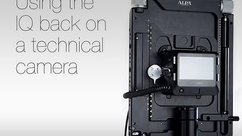 Using the IQ digital back on a technical camera | Phase One