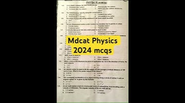 Mdcat past papers 2024 | mdcat physics mcqs | Mdcat physics preparation #mdcat #neet #physicsmcqs