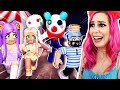 We spent the night at a HAUNTED carnival...Piggy was there! Roblox Piggy Carnival!