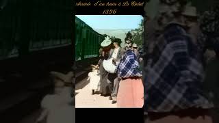 Arrival Of A Train At La Ciotat Station In 1896 - Colorized Footage#Shorts