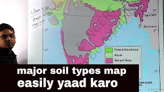 class 10 geography chapter 1 map work || major soil types map class 10