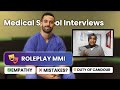 Roleplay mmi  medical school interviews  the aspiring medics
