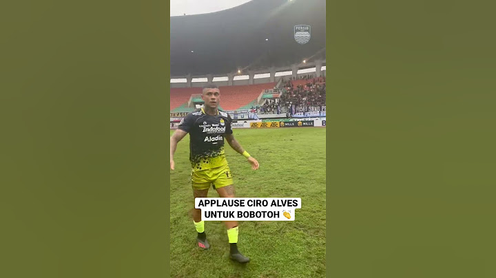 Applause Ciro Alves untuk Bobotoh 🙌💙👏 #persib #shorts #ciroalves