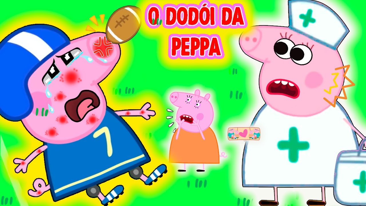 Boo Boo Song with Peppa Pig  Family Kids Cartoon 