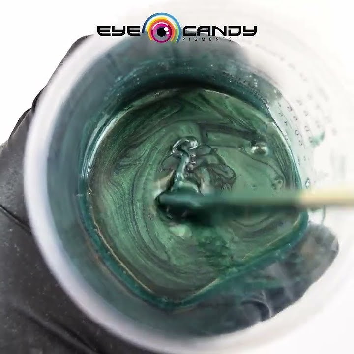 Eye Candy Nokon Blue Mica Powder Pour in Art N Glow Epoxy Resin 