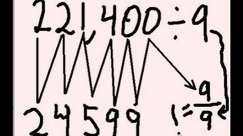 6 digit number divided by 9 the fast way