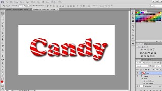 Cara Membuat Teks Efek Candy di photoshop screenshot 2