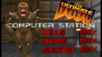 The Ultimate DOOM - E1M7 Computer Station - 100% - UV