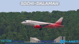 Сочи (URSS) - Даламан (LTBS) | Sukhoi Superjet 100 [X-Plane 11]