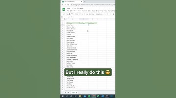 How to split names in Google Sheet?  #excel #shorts #viral #reels #viralvideo #viralshorts #viral