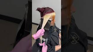 #colorblocking #colorblock #colortransformation #haireducation