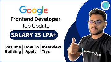 Google Hiring For Front End Developer (Fresher/Experienced) For India Location 🔥 | Salary 25LPA+