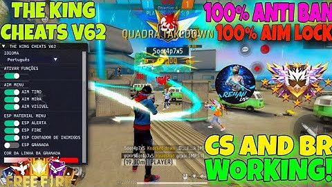 THE KING CHEATS V62 NEW | OB47 FF HACK | FREE FIRE  MOD MENU | THE KING CHEATS| FF HACK