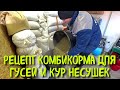 Готовим комбикорм для гусей и кур несушек//Рацион гусей в плем.период