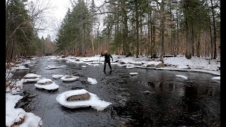 Track in the snow | Forgotten places in the North Maine Woods