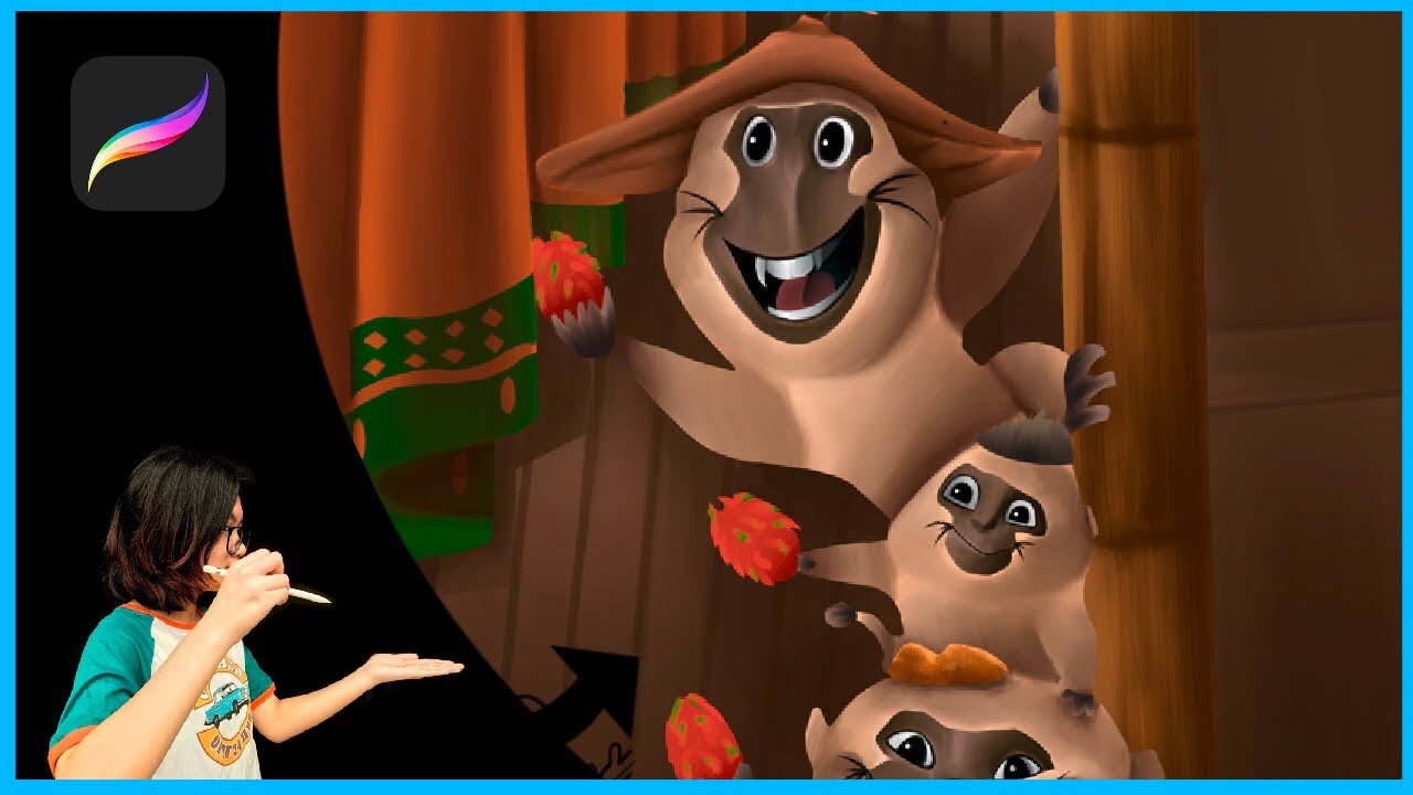 Drawing THE ONGIS of Raya and The Last Dragon | Procreate ART