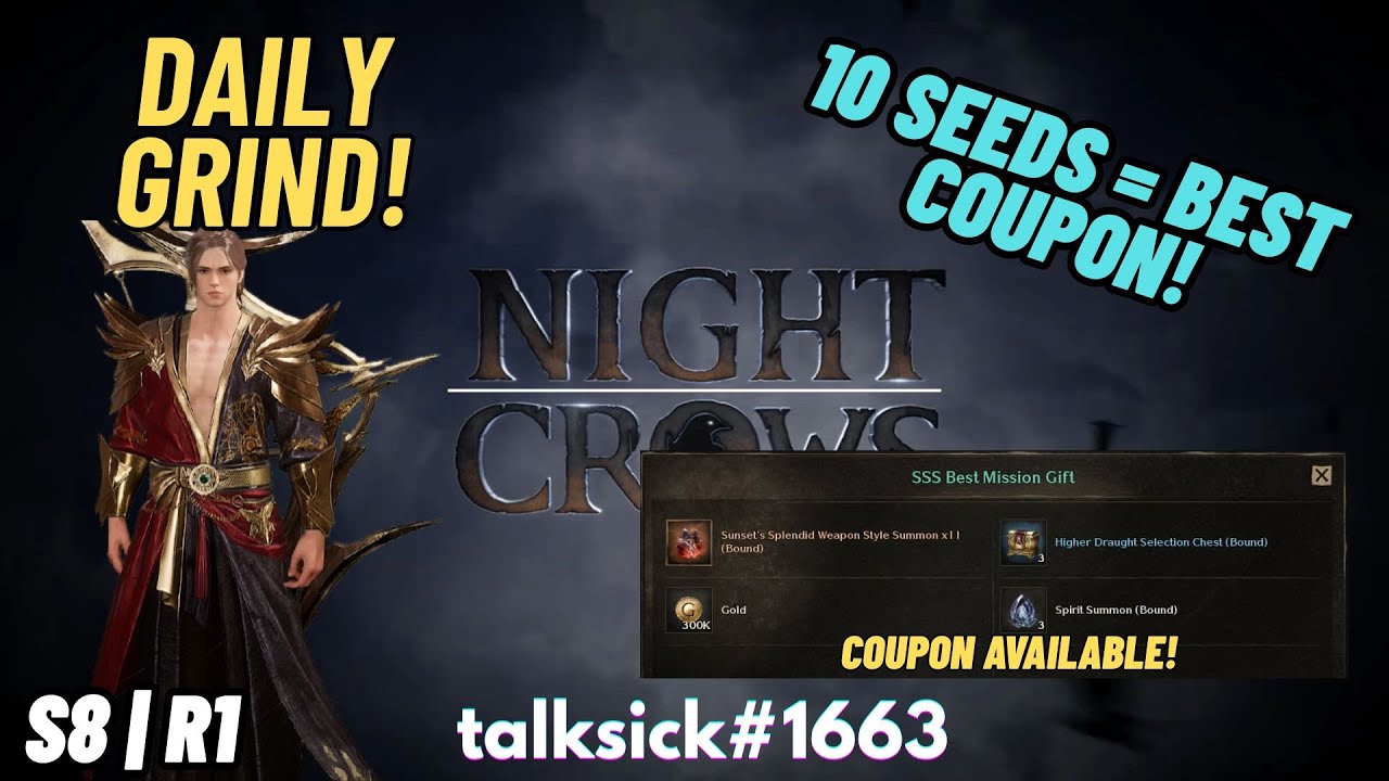 🔴NIGHT CROWS | 18 PCS LEFT BEST COUPON | SEND 10 SEEDS ONLY FOR COUPON!
