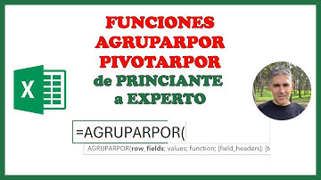 Funciones AGRUPARPOR y PIVOTARPOR de principiante a experto