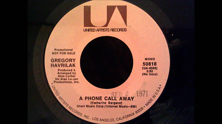 Gregory Havrilak - A Phone Call Away - Rare Early ...