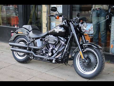17 Harley Davidson Softail Fat Boy Special S Flstfbse Vivid Black Wchd Glasgow Scotland Youtube