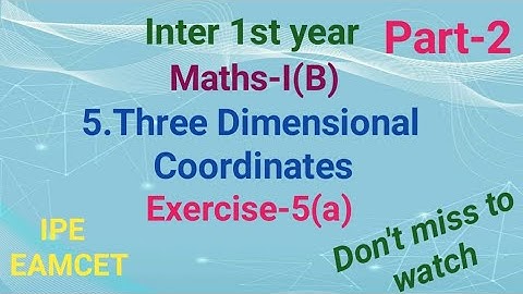 Inter 1st Year//Maths I(B)//Exercise-5(a)//Part-2