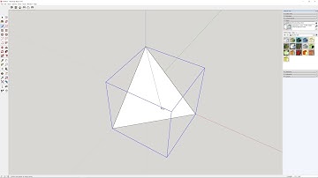 Sketchup Tutorials: How To Create a Tetrahedron From a Cube