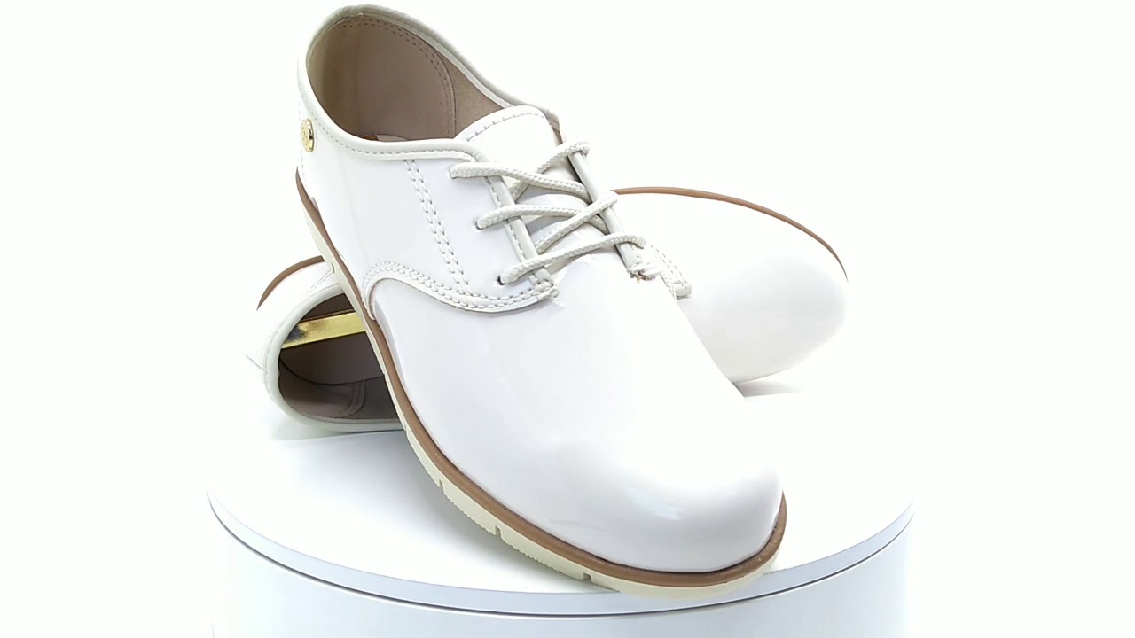 sapato oxford branco feminino