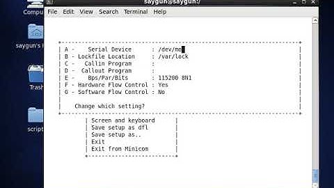Linux -  How to Access and Test The Serial Ports