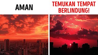 Jika Kamu Melihat Langit Merah, Jangan Abaikan Tanda Peringatan Ini