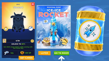 Minion rush ICE-ICE ROCKET special mission King Bob gameplay ios android