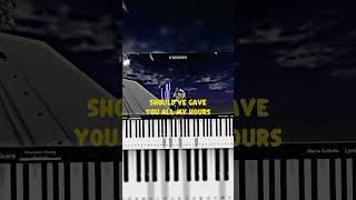 Sing with me ~ When I Was Your Man - Bruno Mars #roblox #song #songlyrics #lyrics #piano