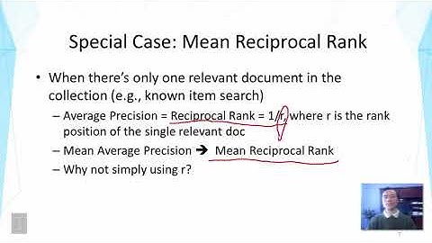 Lecture 16 — Evaluation of TR Systems  Evaluating Ranked Lists -- Part 2 | UIUC
