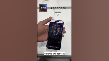 iPhone 16 🔊 Volume Shader BM Test | The Trendy Tech🔥📱