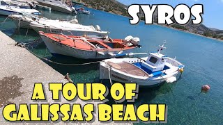 A tour of Galissas Beach Foreshore in Syros Greece -  Μια ξενάγηση στην παραλία Γαλησσάς στην Σύρο