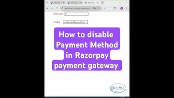 How to disable Payment method in Razorpay payment gateway? #short #shorts #viral #infysky #razorpay