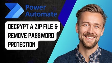 How to Decrypt a ZIP File & Remove Password Protection in Power Automate | Tutorial 2025