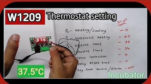 W1209 thermostat settings in malayalam | incubator