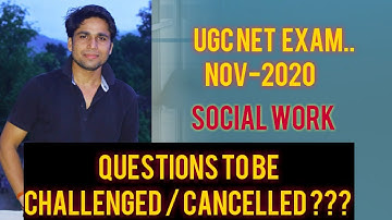 Questions to be Challenged/Cancelled.????|| SOCIAL WORK PAPER-2 || UGC NET/JRF  2020