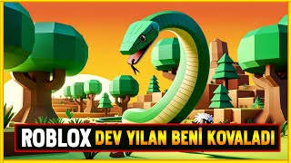 KORKUNÇ DEV YILAN BENİ KOVALADI 🐍 Escape A Giant Snake Obby | Roblox Türkçe