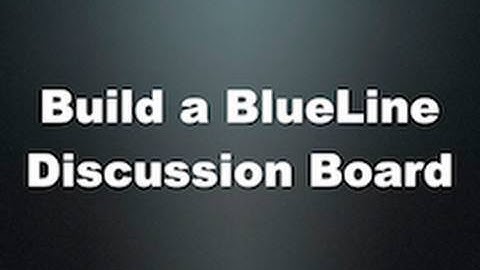 Introduction to Discussion Forums in BlueLine