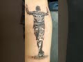 Messi Tattoo with Jersey number 10 done at Xpose Tattoos in Jaipur