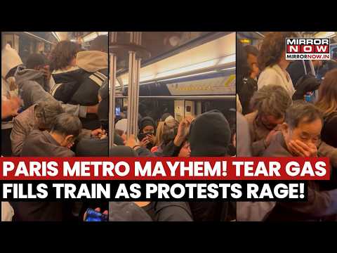 PARIS METRO MAYHEM: Tear Gas Fills Subway Train As Anti-Govt Protests Explode!